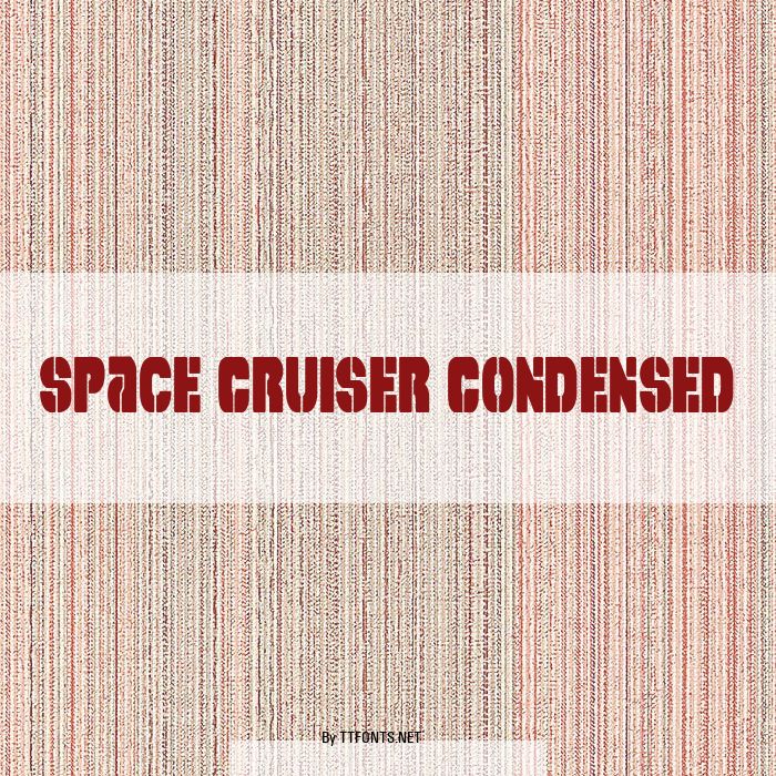 Space Cruiser Condensed example